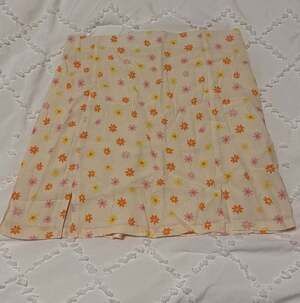 Elodie Floral Print Mini Skirt Size M